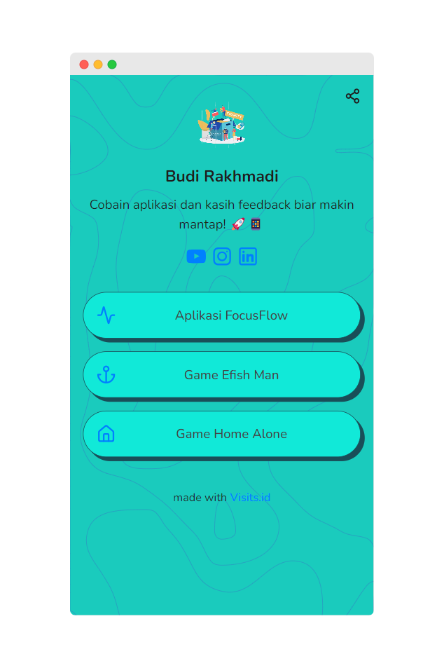 Mockup Website Cyan