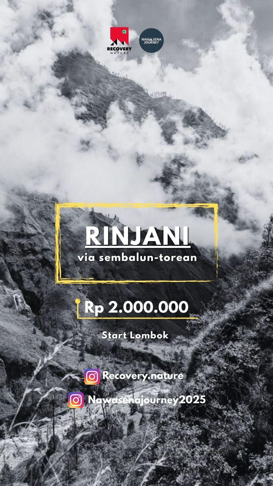 Produk Open trip Rinjani