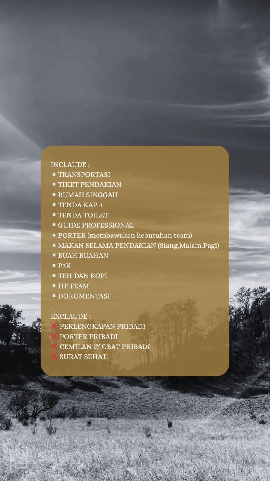 Produk Open trip Merbabu