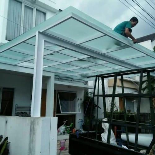 Produk Kanopi atap kaca polos