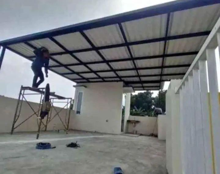 Produk Kanopi atap UPVC alderon singgle layer RS