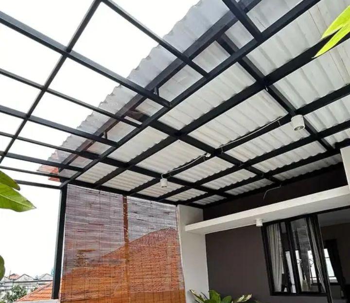 Produk Kanopi atap UPVC alderon singgle layer RS