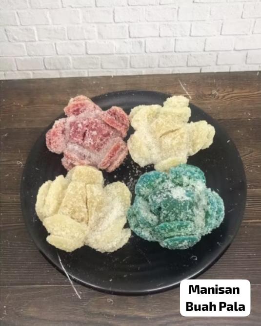 manisan buah pala kering