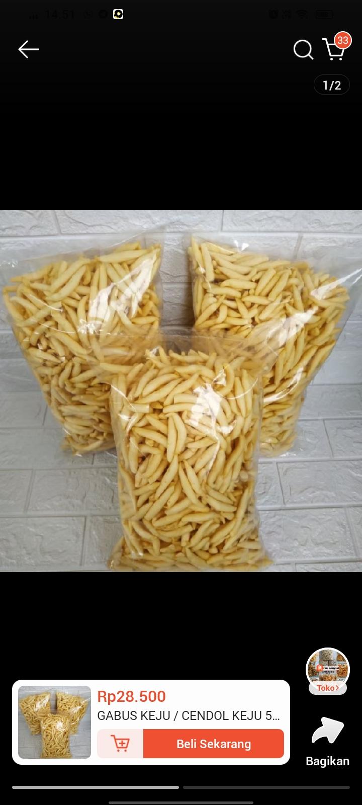 Produk Kue Gabus Keju